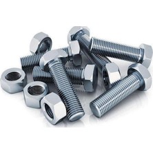 Frefly Store Civata + Somun Takım Set Altı Köşe Başlı Galvaniz Kaplama Kalite Dın 933 8.8 Akb Altıgen Endüstriyel Otomotiv Hırdavat Civatası (10, M12X30)