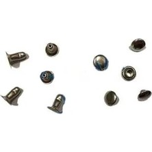 Rivet Perçin - 6mm, Nikel, 1000 Adet