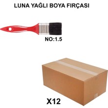 Vintessy 12 Adet Luna Yağlı Boya Fırçası, No 1.5 Kalite Seti