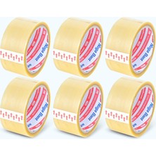 Frefly Store Nuga 45 mm x 40 mt Şeffaf Koli Bandı Hotmelt Red 6 Adet