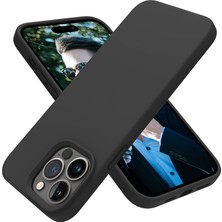 Happy Trend Iphone 12 ve 12 Pro Uyumlu Içi Kadife Lansman Liquid Silicone Kılıf Şok Emici Tam Koruma