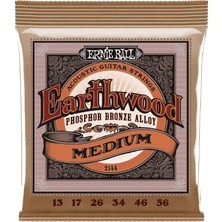 Ernie Ball Earthwood Orta Fosfor Bronz Akustik Gitar Telleri - 13-56 Kalınlık