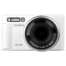 City 100 13MP 5k Ultra Hd Dijital Fotoğraf Makinesi - Beyaz