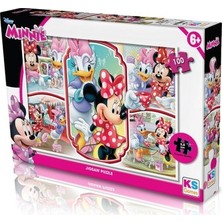 Vintessy Minnie Mouse Temalı Eğlenceli Puzzle Seti