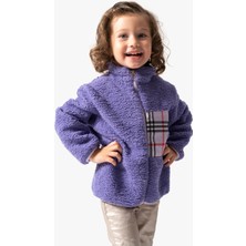 Baby Animals Welsoft Peluş Kuzu Fermuarlı Kışlık Unisex Kız Erkek Bebek Çocuk Mont Kaban Hırka Ceket