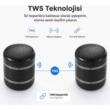 Hakan Living Tws Mini Alüminyum Kablosuz Bluetooth Hoparlör