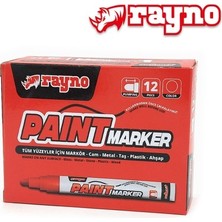 Vintessy Rayno Paint Marker Kalem Kırmızı 12 Li
