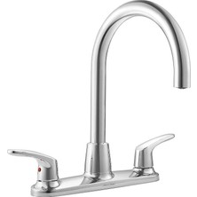 Frefly Store American Standard 7074550.002 Colony Pro Iki Saplı Yüksek Arklu Mutfak Bataryası Cilalı Krom Daha Az Sray