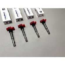 4 x Audi A4 B7 8e 2004-2008 2.0 Tfsi Kırmızı R8 Bobin Beru
