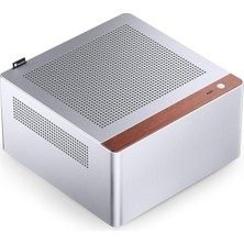 N10 Pc Kasası Gümüş - Mini-Itx Için Mini Kule, 2 Fanlı, 4 x 2,5 Inç Ssd'ye Kadar, Htpc, Nas