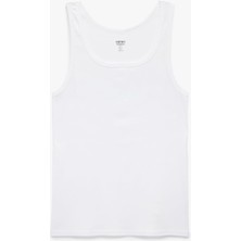 Frefly Store Bisiklet Yaka Kolsuz Slim Fit Ribanalı Pamuklu Atlet
