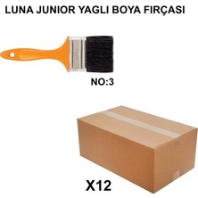 Vintessy 12 Adet Luna Junior Yağlı Boya Fırçası, No 3 Kalite