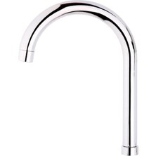 Frefly Store Kuğu Mutfak Musluk Batarya, 360° Dönen, Krom Kaplama, Metal, Uzun Evye Borusu, Lüks Lavabo Musluğu