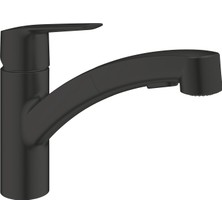 Frefly Store Grohe Start Spiralli Eviye Bataryası | 90˚ Dönüş Açısı | Mat Siyah | 303072431