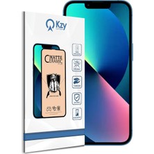 KZY İletişim Kzy Iletişim iPhone 13 ile Uyumlu Tam Kaplayan Mat Seramik Nano Esnek Ekran Koruyucu Cam