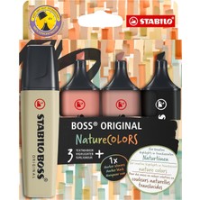Stabilo Stabılo Orıgınal Naturecolors - Fosforlu Kalem - 4'lü Paket - Çeşitli Renkler