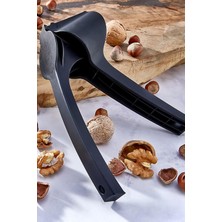 Bev Kitchen Pratik Lüks Sert Plastik Badem Ceviz ve Fındık Kıracağı Siyah