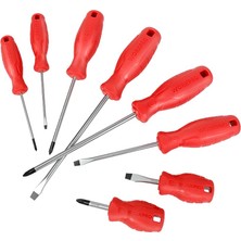 Frefly Store Workpro WP200502 Tornavida Seti, 8 Parça, Cr-V Çelik, Manyetik, Profesyonel, Anti-Slip Saplı, Düz ve Yıldız Uçlu