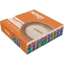 M-Pets Flatty Seramik Mama Kabı Brown 250ML
