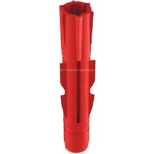 Frefly Store Proalet Premium Kırmızı Dübel (200 Adet) - 4 Yönlü Genişleme ve Anti-Rotasyon Kanatlı - Beton, Tuğla, Alçıpan ve Gazbeton Için Tam Uyumlu, Yüksek Taşıma Kapasiteli Çok Amaçlı Montaj Dübeli (8 Mm)