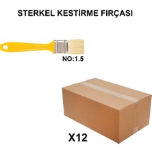Vintessy Kestirme Fırçası No 1.5, 12 Adet, Kaliteli Malzeme