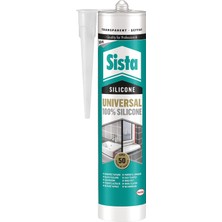Frefly Store Sista Silikon Mastik Universal, Çeşitli Yapı Elemanlarının Dolgusu ve Yapıştırılması Için Güçlü Yapıştırıcı, Solventsiz, Çok Amaçlı Yapı Malzemesi, 1X280ML Şeffaf