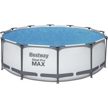 Bestway Flowclear Güneş Örtüsü, 356 Cm, Yüzey Havuzları Için, Mavi