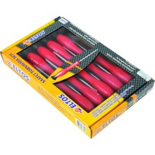 Frefly Store Eltos Saatçi Tornavida Seti, 10 Parça, Krom Vanadyum Çelik, Mıknatıslı Uçlu, Torx, Ph, Düz Uçlu Tornavidalar, Döner Başlıklı, Ergonomik Sap, 15 cm Uzunluk, Elektronik Cihaz ve Saat Tamiri Için, EST010