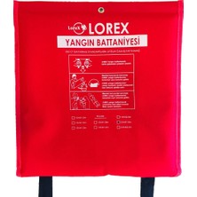 Frefly Store Lorex LR-FB2016C Çantalı 200CM x 160CM Yangın Battaniyesi