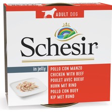 Frefly Store Schesir Jelly Sığır ve Tavuk Fileto Köpek Konservesi 150 gr