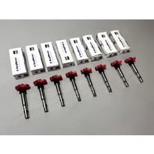 8 x Vw Touareg 7p 2010-2018 4.2 V8 Fsi Kırmızı R8 Bobin Beru