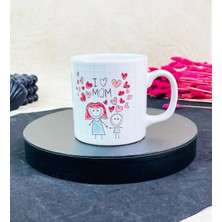 Giftmoda Çizgi Anne Çocuk Tasarımlı Kupa Bardak (Çizgi Anne Erkek Çocuk Tasarımlı Kupa Bardak)