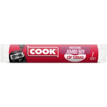 Cook Profesyonel Çöp Torbası, Boy, 80 x 110 Cm, 10 Adet, Siyah
