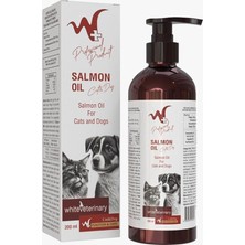 W+ Whiteveterinay Salmon Oil Catdog 200 ml ( 3 ve 6 Içerikli Somon Yağı)