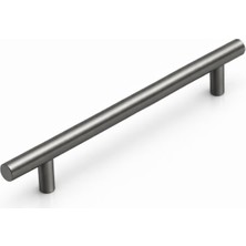 Frefly Store (1 Adet) Titanyum Renk 128 mm 12,8 cm Metal Mobilya Mutfak Dolap Çekmece Dolabı Kulbu Kulpu Kulpları