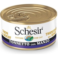 Schesir Jelly Ton Balıklı ve Sığır Etli Kedi Konservesi 85 gr