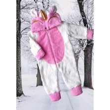 Baby Animals Welsoft Peluş Fermuarlı Kışlık Unisex Kız Erkek Bebek Uyku Tulumu Bebek Tulumu Çocuk Tulumu