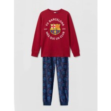 Lc Waikiki Yeni Sezon Fc Barcelona Baskılı Erkek Çocuk Pijama Takımı