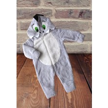 Baby Animals Welsoft Peluş Fermuarlı Kışlık Unisex Kız Erkek Bebek Uyku Tulumu Bebek Tulumu Çocuk Tulumu