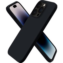 URUCHI Uruchı iPhone 14 Pro ile Uyumlu Kılıf, Içi Kadife Kaplamalı Ince Sıvı Silikon Tam Koruma Yumuşak Jel