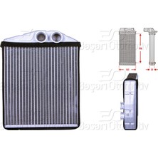 Universal Kalorıfer Radyatoru Brazıng 185×169 mm Opel Sıgnum 1.8 1.9 Cdtı 2.2 Dtı 2.8 V6 Turbo Sıgnum 3.2 V6 Vectra C 1.6 1.8 2.2 V6 3.0 Cdtı Caddy Bls 1.9 D 2.