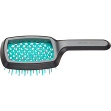 Frefly Store Janeke Curvy M Saç Fırçası Arkası Açık Chrome Yeşil SP508A Nts