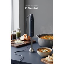 Çubuk El Blender, Paslanmaz Çelik Bıçaklı, Turbo 1000W, Lacivert, FR-HB271 Urban