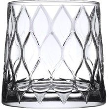 Paşabahçe Leafy Cam Viski Bardağı, 4 Parça, Şeffaf, 300 cc