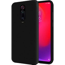 KZY İletişim Kzy Iletişim Xiaomi Mi 9t ile Uyumlu Içi Kadife Soft Logosuz Lansman Silikon Kılıf - Siyah