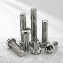 TKÇ M6 x 50 Ysb Vida Seti 10 Adet Yıldız Başlı Metal Cıvata