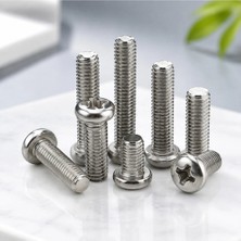 TKÇ M6X10 Ölçü Ysb Cıvata Seti 10 Parça
