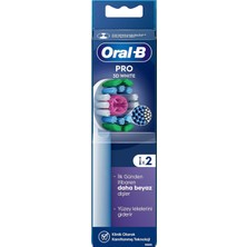 Oral-B 3D White Şarjlı Diş Fırçası Yedek Başlığı 2 Adet