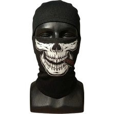 Vintessy Unisex Kuru Kafa Puro Baskılı Balaklava 1 Adet Tek Beden Viskoz Kask Içi Outdoor Maske