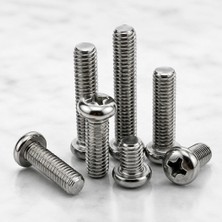 TKÇ M5X40 Ölçülü Ysb Vida 10'lu Paket Yuvarlak Başlı Cıvata